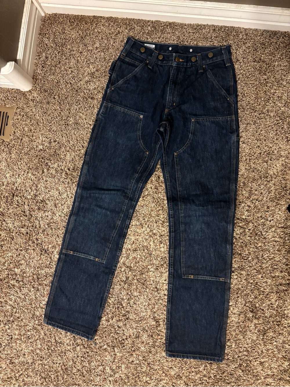 Men's Dark Blue Carpenter Jeans